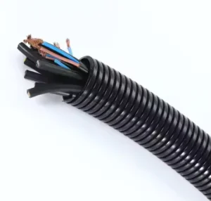 Small Diameter Flexible PE/PP/PA Corrugated Cable Protection Plastic Electrical Conduit Pipe Cable Sleeves