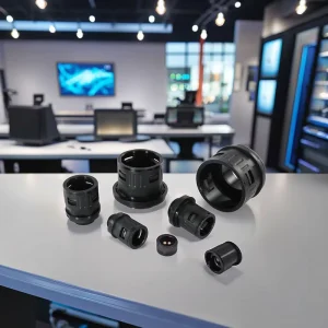 Smooth Surface Waterproof Corrugated Electrical Conduit Fittings Plastic Hose Pipe Connectors Cable Glands Product