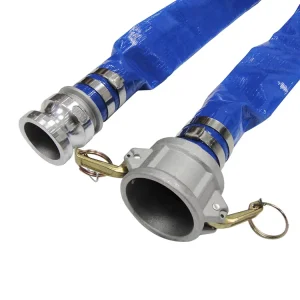 Smooth Tube Flexible Water Delivery Layflat Hose Pipe Plastic 1″ – 8″ Water Pump With Coupling