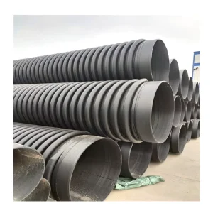 Sn12 Sn16 Sn20 Hdpe Double Wall Corrugated Pipe Krah Pipes For Drainage Water