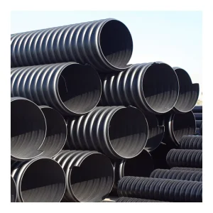Sn4 200mm 300mm 500mm 600mm 48 Inch Hdpe Steel Wire Reinforced Spiral Double Wall Corrugated Drain Drainage Pipe With Steel Belt