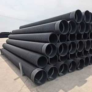 Sn4 Sn8 400mm Dn500 Dn600 Mm 00mm 1000mm Hdpe Double Wall Corrugated Pipe Dwc Drainage Sewer Pipe