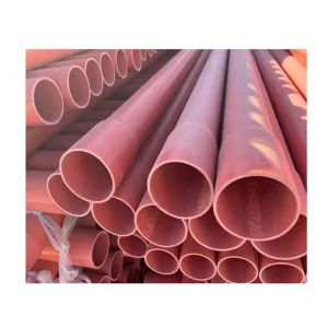 Sn4 Sn8 4inch Orange Color PVC UPVC Sewer Pipe