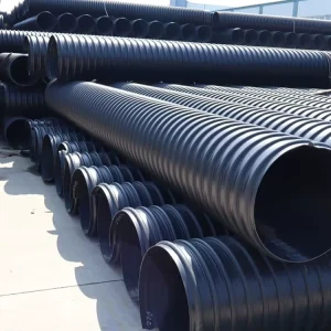 Sn4 Sn8 HDPE Double Wall Corrugated DWC Sewage Spiral Drainage Pipe High Pressure Eco Friendly Light Weight Water Conveyance