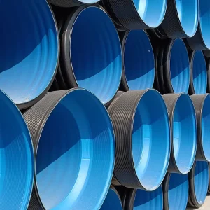 Sn4 Sn8 Plastic Black 4 Inch 200Mm 250Mm 400Mm 500Mm 800Mm 1200Mm Dwc Culvert Hdpe Double Wall Corrugated Drainage Pipe