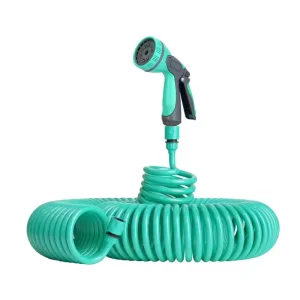 Spring Irrigation Watering 10m 15m 20m Garden EVA PVC Plastic Coiled 3/8 Inch Diameter Spiral Hose for Home