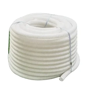 Strength Heat Resisting Corrugated Tubes White Plastic Tubes Wire and Cable Conduit Made in China