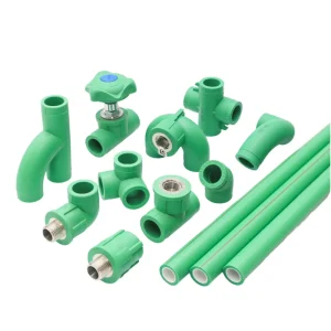 Suban 3 Way 20mm PPR Equal Tee Pipe Fittings Green Full Plastic Hot Cold Water Connectors Smooth Casting Plumbing