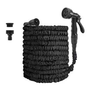 Summer Car Wash Telescopic Water Hose ABS Material High Pressure 14 Adjustable Spray Soft Hose Freeze Protection Garden