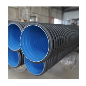 Supplier Polyethylene for Sewerage Buried Drainage HDPE Double Wall Corrugated Pipe for Drainage Engineering 20 30 40 50 Inch