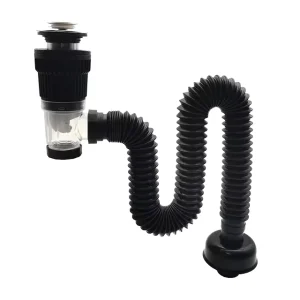 The Manufacturer’s ABS Freely Extendable Odorless Explosion proof Black Bouncing Design Drainage Pipe