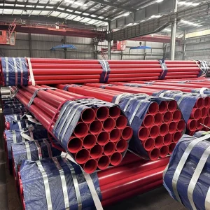 Threaded Grooved ASTM A53 Fire Fighting Pipe with Epoxy Coating Israel Construction