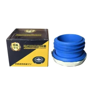 Toilet Flange Blue Plastic Sealing Ring Deodorant Leak-Proof Extra Height Sitting Toilet Sealing Ring with Plastic Spring