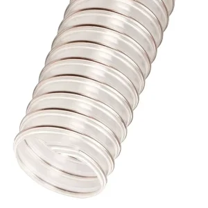Top Quality Spiral Industrial Flexible Abrasion Resistant Garden Hose Pipe PU Copper Wire Hose