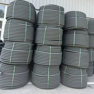 Top-ranking Black Plastic Double Wall Corrugated HDPE Pipe Corrugated Pipe PP PE Threading Hose Wire Cable Line Protection