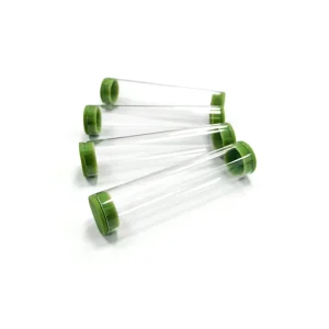 Transparent ABS PVC Plastic Screw Cap Tube Hose Cylinder Customizable Colors Logo Pill Use UV Digital Printing