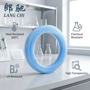 Transparent High Temperature Chemical Resistant FEP Tube UV Resistant FEP Hose for Laboratory Chemical Fluid Transfer