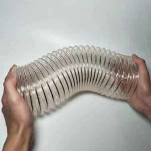 Transparent PU Steel Wire Tube Vacuum Hose Wear Resistant Polyurethane Rubber Hoses Factory Direct Sales Cutting Processing