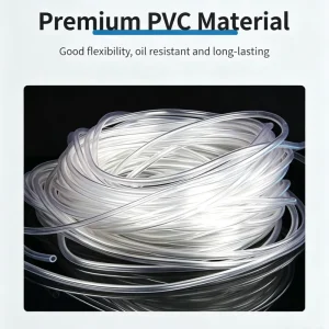 Transparent PVC Elastic Reinforced Tubing Anti freeze Plastic Water Hose 2mm 25mm ID for Household Water & Oil Delivery