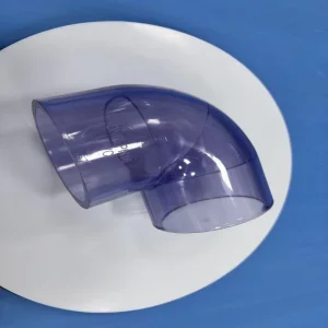 Transparent UPVC 90 Degree Elbow Anti Corrosion Plastic Pipe Fitting for Water Treatment & Chemical Laboratory Pipeline