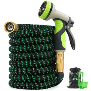 Triple Stretch Magic PVC Garden Hose 200ft Plastic Water Pipe for Garden Watering and Car Washing with Reel
