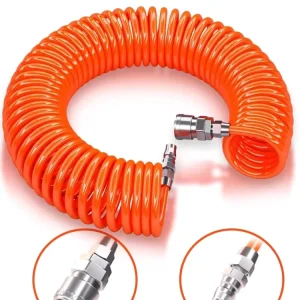 Truck PU Braided Coiled Tube Spring Pneumatic Spiral Compressor Air Hose Assembly for Semi Trailer