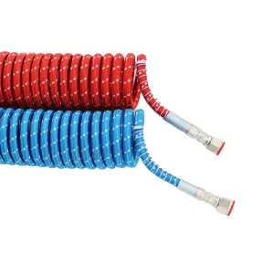 Truck Parts Coil Coiled Air Line Hose Set Trailer Brake PU Coil Pneumatic Air Brake Hose Spiral Hose