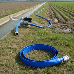 Tunnel Fans System High Pressure Water Drainage PVC Lay Flat Pipe Flexible Duct Hose