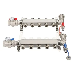 UFH Stainless Steel Water Distribution Pipe Floor Heating Pex Manifolds Floor System Steel Pipe for Manifold Floor Heating