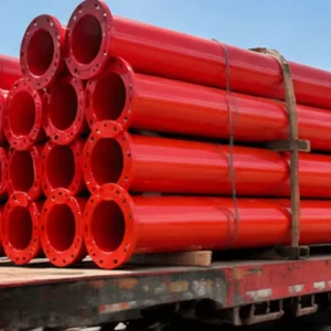 UL FM Approved Carbon Steel Fire Fighting Steel Pipe SCH10 SCH40 Grooved End Red Epoxy Coated Fire Sprinkler Pipeline Pipe