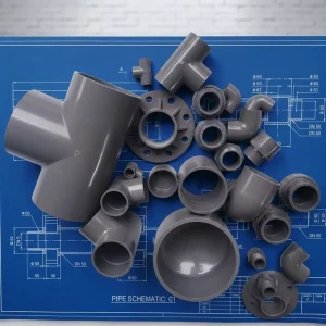 UPVC 90 Degree Elbow PVC Fittings for Water Treatment