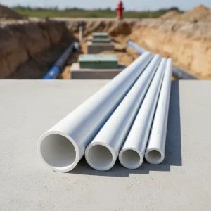 UPVC Drain Pipe Sewer Pipe 110mm to 315mm High Ring Stiffness SN4 to SN8 for Underground Drainage