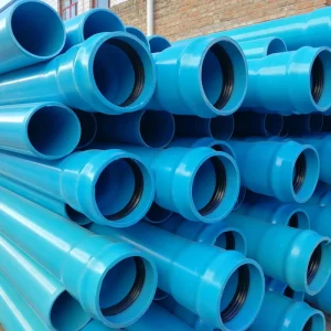 UPVC High Pressure Durable Water Drainage Pipes with Glue Connection SCH40 SCH80 50mm 630mm Diameter Industrial Use