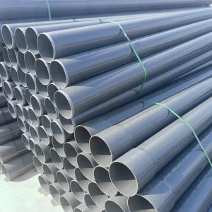 UPVC High Pressure Water Drainage Pipes with Glue Connection SCH40 SCH80 50mm-630mm Diameter
