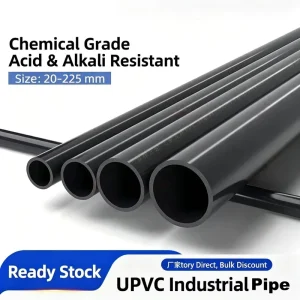 UPVC Industrial Rigid Acid Alkali Resistant High Pressure Resistant Chemical Drainage Water Supply Exhaust Wastewater Pipe