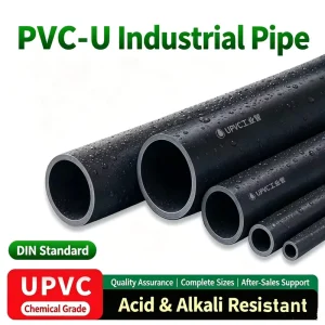 UPVC Industrial Rigid Acid Alkali Resistant Lightweight Drainage Chemical Pipe High Pressure Resistant Water Supply Exhaust