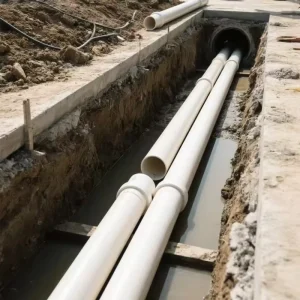 UPVC PVC High Pressure Durable Water Supply And Discharge Pipes 110mm 160mm 600mm 630mm 1 4 Inch Diameter Home Decoration
