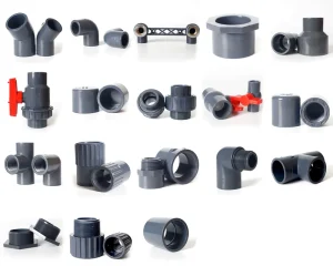 UPVC Pipe Fittings for Water Supply and Drainage Plastic PVC Tee Elbow Pipe Connector for Plumbing