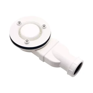 Ultra Low 90 MM Plastic Shower Drain for Bathroom White PP Body ABS Cover Shower Tray Drain