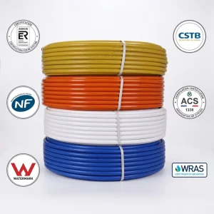Underfloor Heating Composite PEX Pipe Multilayer Aluminum Construction 16-63mm Diameter High Heat Conductivity For Plumbing