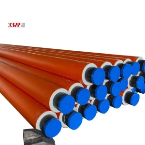 Underground 100mm Black Yellow HDPE Jacket Polyurethane Foam Thermal Insulation Pre Insulated Steel Pipe For Water Supply