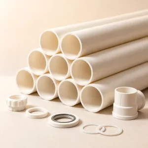 Underground Buried PVC Pipeline Anti cracking UPVC Tube For Urban Road Drainage Network