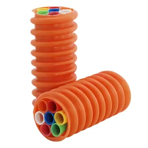 Underground Flexible Eco Friendly Fiber Optic Protection Conduit Pipe 7 Way HDPE Corrugated Duct COD for Smart City Data Center