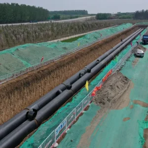 Underground HDPE Jacket Polyurethane Thermal Pre Insulated Pipe GB Standard Welding For Heating And Cooling