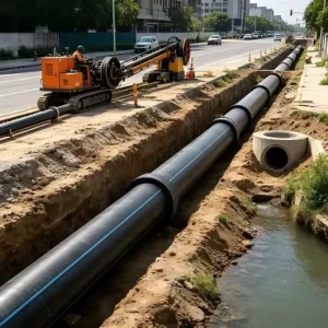 Underground HDPE PE100 Round Pipe 3 Inch High Pressure PN10 Industrial Use ISO CE Certified