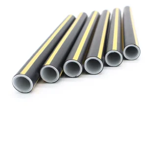 Underground Plastic Aluminium Gas Pipe Black With Three Stripe Multilayer Pipe for Gas