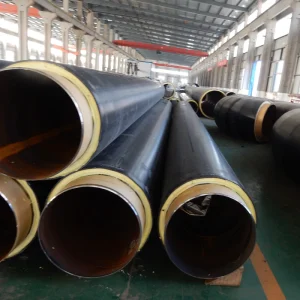Underground Thermal Insulation Steel Pipe with Polyurethane Foam and HDPE Jacket for Chilled Water Gas Oil Project