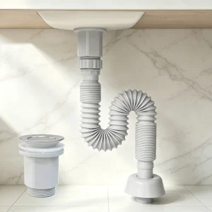 Universal G1 1/4 Bathroom Sink Pop up Drain 1000mm Flexible Expandable Waste Pipe Anti-odor Plastic Wash Basin Drainage Hose