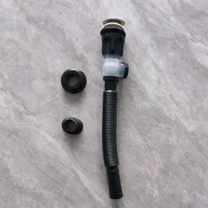 Universal No Drill ABS Material Wash Basin Anti Odor Drain Pipe Horizontal Vertical Sink Basin Accessories Modern Design