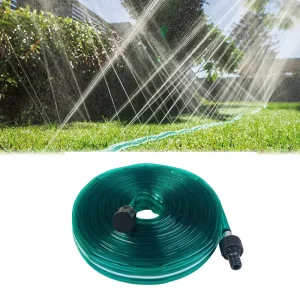 Universal Pvc Spray Hose Garden Cooling Pipe Reel Soaker Hose Irrigation Watering Tap for Sprinkler Bedding Plants